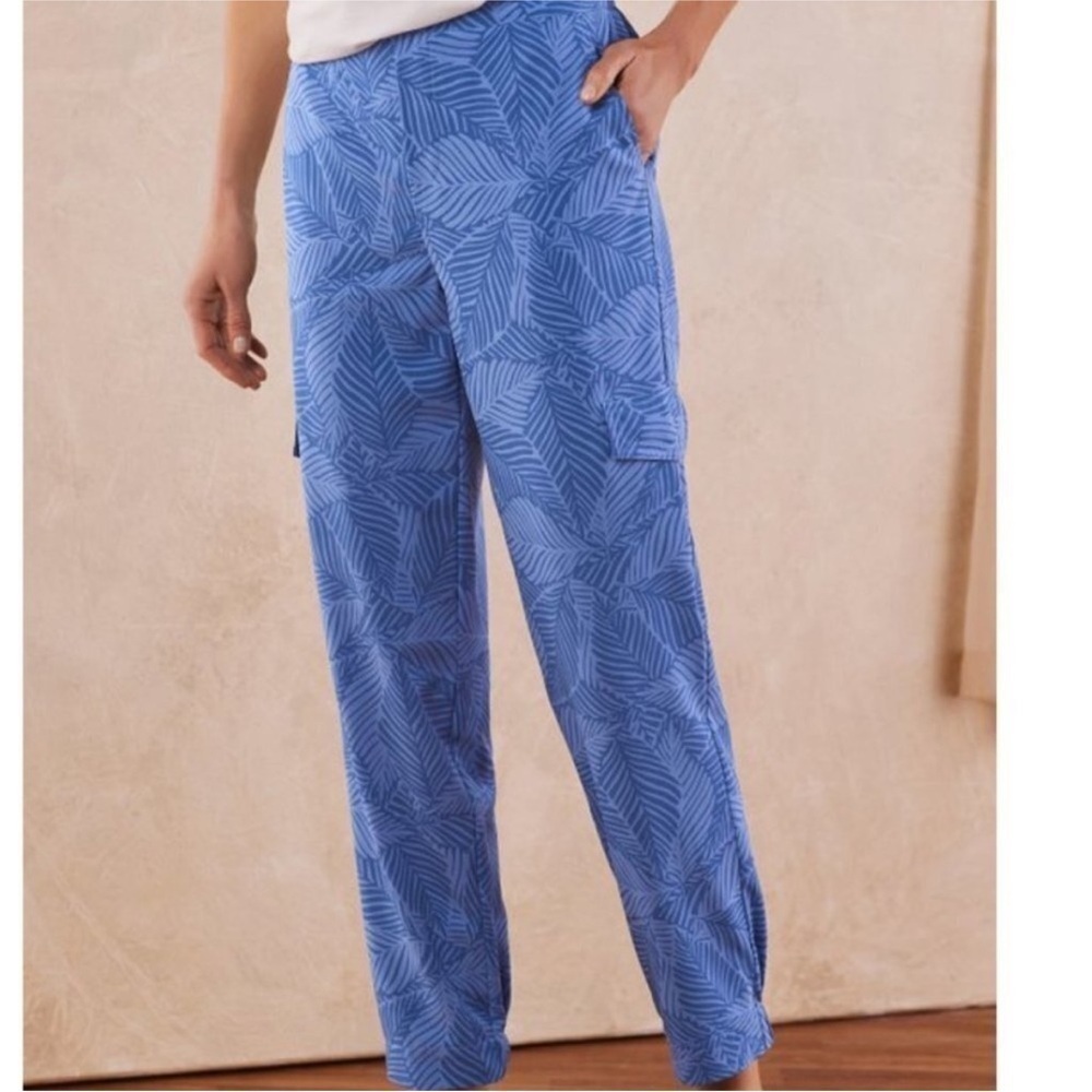 Soft Surroundings blue go lively joggers sz med